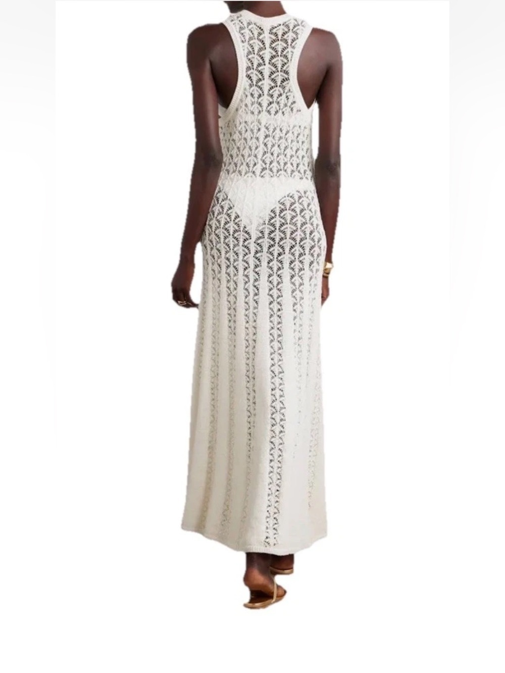 Zimmermann Wylie Open Stitch Cotton Knit Dress White women size AU 1 US 6 NWT - Picture 2 of 10